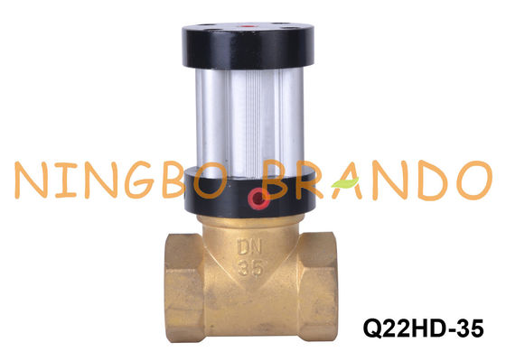 Q22HD-35 1 1/4'' DN35 2 Yollu Pirinç Gövdeli Hava Kumandalı Piston Valf