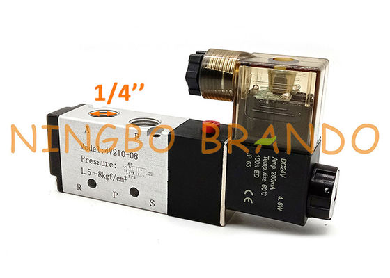 1/4'' 4V210-08 5/2 Yollu Tek Solenoid Pnömatik Hava Kontrol Vanası