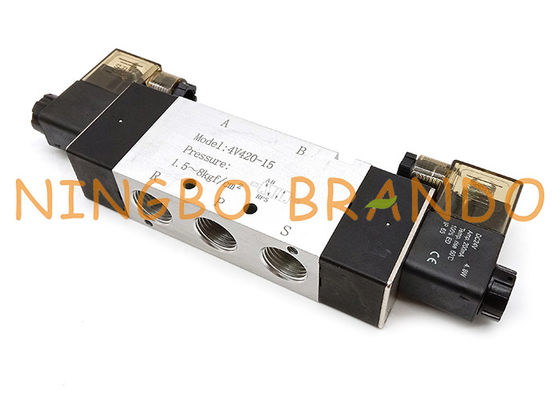 Airtac Tip 4V420-15 1/2'' 5/2 Yollu Çift Solenoid Pnömatik Valf