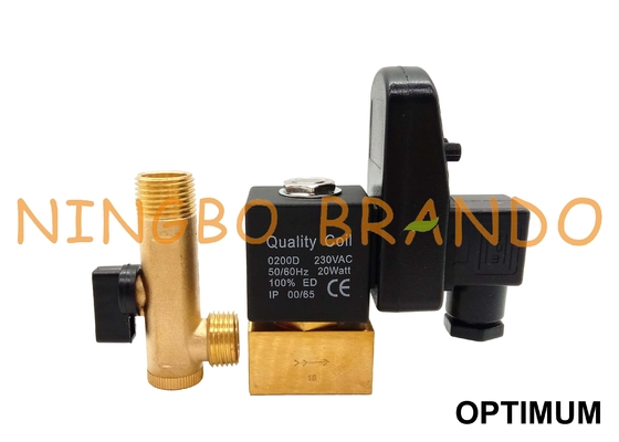 Hava Kompresörü 220V için Jorc Tipi Zamanlayıcı Otomatik Tahliye Solenoid Valfı