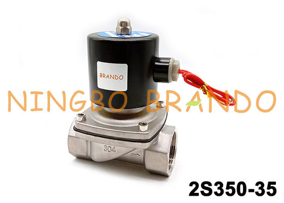 AC220V DC24V 2S350-35 SUW-35 1-1/4'' 304 SS Solenoid Valf