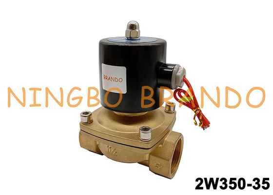 240V 1-1/4'' Sulu Hava Pirinç Solenoid Valf 2W350-35-240V AC